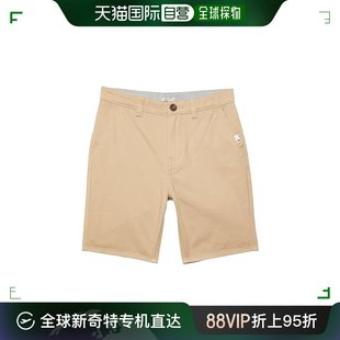 香港直邮潮奢quiksilver男童，everyday斜纹棉布浅色短裤，(大童)