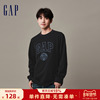 Gap男装冬季3D立体LOGO宽松长袖T恤休闲运动舒适上衣841259