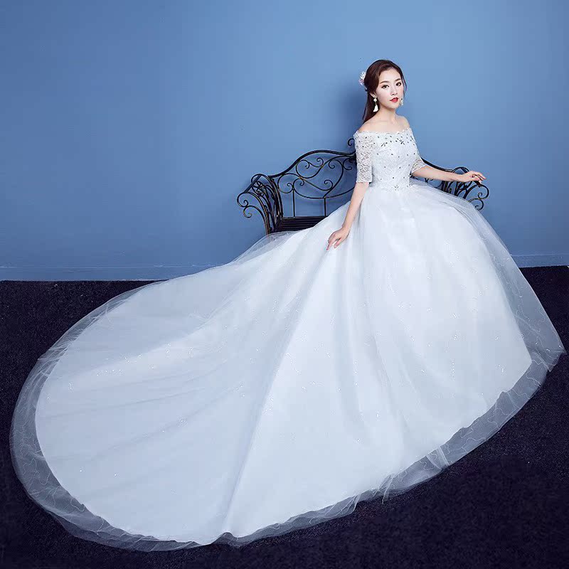 Extra large size wedding dress Tailing bride Veil Arm Sleeve Add fertilizer enlargein the Women's clothing/Boutique , Wedding/Cheongsam/Formal dress , Wedding category - from Buy2taobao.com to provide professional Taobao agent buy service