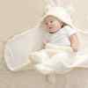 婴儿抱被秋冬纯棉羊羔绒，加厚卡通初生婴儿，包被防惊跳睡袋新生儿用
