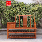刺猬紫檀换鞋椅实木家具，新中式红木入户换鞋凳花梨木鞋架休闲椅