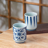 美浓烧日本进口釉下彩青花茶杯宫廷复古侘寂风陶瓷杯子茶具