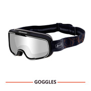 BOLLFO品牌机车防风眼镜套装哈雷复古头盔风镜滑雪护目镜