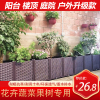家庭特大户外专用阳台种菜盆 组合种植箱 长方形花箱塑料花盆花槽