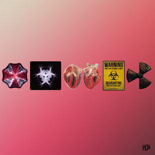 tlp反光车贴核辐射生化危机保护伞心脏泄露标志危险勿靠近(勿靠近)警示贴
