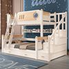 新上下床实木美式高低床多功能上下铺床二层儿童床双人床子母床