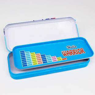 奥特文具盒小学生卡通动漫铅笔盒儿童双层马口铁笔盒大容量笔盒
