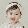 韩国进口洋气女宝宝蕾丝头花百天周岁生日宴配饰发圈婴儿童发带