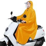 电动车雨衣女款带袖摩托车雨披单人加大加厚男女士成人双帽檐骑行