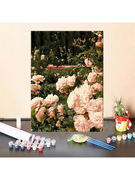 圳湾数字油画diy填充填色手绘手工，花卉油彩装饰画假日花园