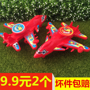 创意拉线飞机儿童宝宝益智惯性回力车战斗机运输直升飞机模型玩具
