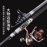 日本碳素远投竿海杆，2.43.63.94.5米超硬抛竿钓鱼竿海竿套装