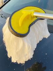 汽车用通水专用洗车拖把擦车刷子清洗工具软毛拖布不伤车漆加厚管