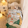 毛毯冬季加厚儿童沙发毯子婴儿午睡被子羊羔珊瑚绒毯盖毯加绒保暖