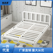 网红铁艺床简约现代1.8米经济型双人加厚铁床1.5米单人铁架床