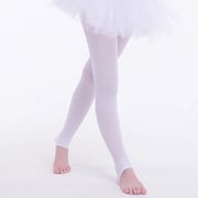 九分裤芭蕾舞练功袜专业舞蹈袜艺考白色丝袜女儿童跳舞连裤袜