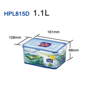乐扣乐扣塑料保鲜盒长方形大容量，冰箱收纳盒储物箱hpl815d1100ml