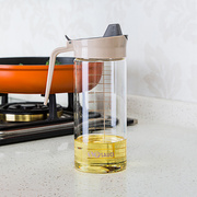 极速日本厨房玻璃油壶防漏油带刻度大号装油瓶家用醋壶创意酱油瓶