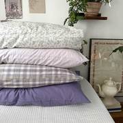 单品搭配纯棉全棉枕套一对装枕芯，内胆套枕头皮单个48x74cm枕头套