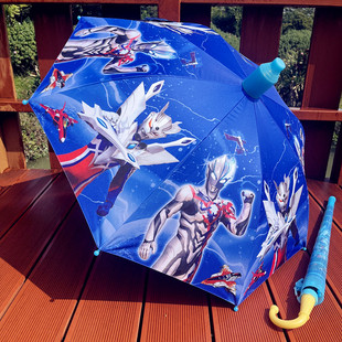 奥特曼卡通儿童雨伞，遮阳黑胶太阳伞，小学生幼儿园男女自动长柄