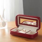 TAYOHYA/多样屋 鳄鱼纹携带首饰盒高档奢华欧式PU革珠宝整理盒