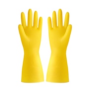 加厚黄色橡胶牛筋乳胶，手套清洁家务手套耐用防水防滑胶皮塑胶洗碗