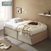 高箱床现代简约板式1.2米1.5米单人床收纳床小户型侧面推拉储物床