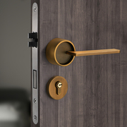 分体门锁家用通用型卧室静音室，内房门锁卫生间，厕所实木门把手锁具