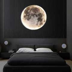 月球壁灯现代艺术卧室床头壁挂创意月亮客厅沙发背景墙装饰壁