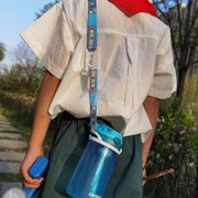 2023康迪克儿童水杯套水壶水瓶挂绳卡扣通用矿泉水饮料瓶背带便携
