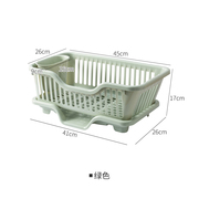 厨房台面碗碟沥水篮水槽，置物架塑料餐具家用放碗筷滤水收纳盒碗柜