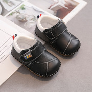0-1岁半女宝宝棉鞋3-8个月，新生儿春鞋4牛皮学步鞋，5男婴幼儿真皮鞋
