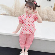女童汉服2024夏季儿童中国风古装小童唐装套装宝宝夏装两件套