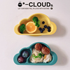 儿童食品级硅胶吸盘碗分隔辅食云朵碗盘，学吃饭防摔亲子餐厅幼儿园