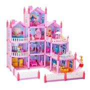 别墅过家家拼装娃娃屋儿童芭比娃娃仿真公主城堡套装房子女孩玩具