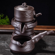 紫砂石磨全自动出水茶壶，功夫茶具创意，单壶茶艺懒人石磨单个配件