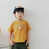 男童卡通狮子字母短袖，t恤orange韩国南大门，童装2024夏款上衣613
