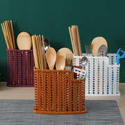 厨房筷子架餐具收纳盒家用沥水免打孔多功能筷子篓筷子筒筷子盒子