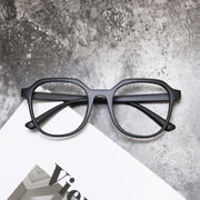 潮男磨砂黑全框眼镜框镜架无镜片，黑框大框黑色，框架眼镜日系眼睛框