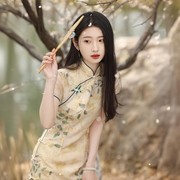 Ocnltiy｜碎花少女~新中式旗袍夏季国风日常优雅气质连衣裙子