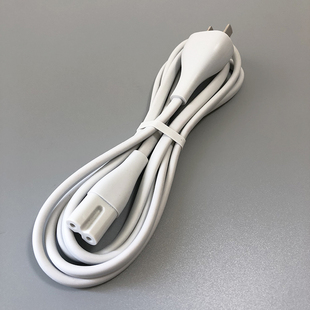 适用智米电风扇小米空气净化器电源线两孔8字路由器USB多口充电器