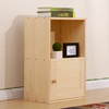 儿童实木书柜松木书架自由组合木收纳柜储物柜子带门书橱简易家具