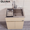 guina浴室柜落地不锈钢，洗衣柜阳台厨房集成水槽，手工盆洗菜池加厚