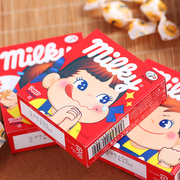 日本进口零食小吃不二家牛奶妹牛奶软糖儿童可爱糖果休闲食品盒装