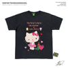 Hello Kitty 卡通动漫圆领纯棉可爱青春流行夏季男女情侣短袖T恤