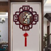 新中式入户玄关壁画走廊过道浮雕画客厅装饰画沙发背景墙玉雕