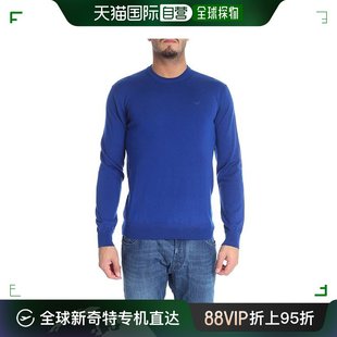 香港直邮EMPORIO ARMANI 男士靛蓝色羊毛毛衣 8N1M91-1M4CZ-0959