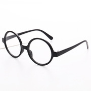 黑色圆框男女儿童通用款ABS带镜片哈利波特眼镜 装饰派对舞会眼镜