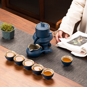 陶瓷茶具套装家用懒人石磨泡茶神器办公室会客现代简易自动冲茶器