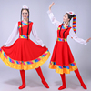 2022款女少数民族服装，大摆裙广场舞西藏水袖舞台，演出藏族舞蹈服饰